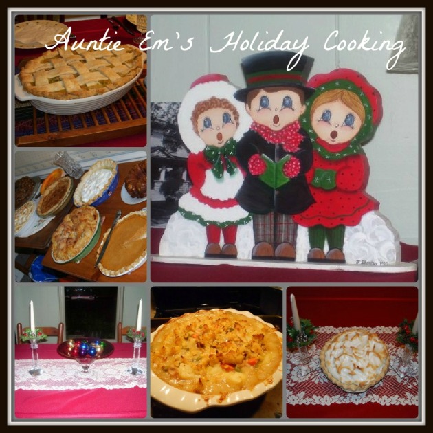 Auntie Em's holiday cooking Collage